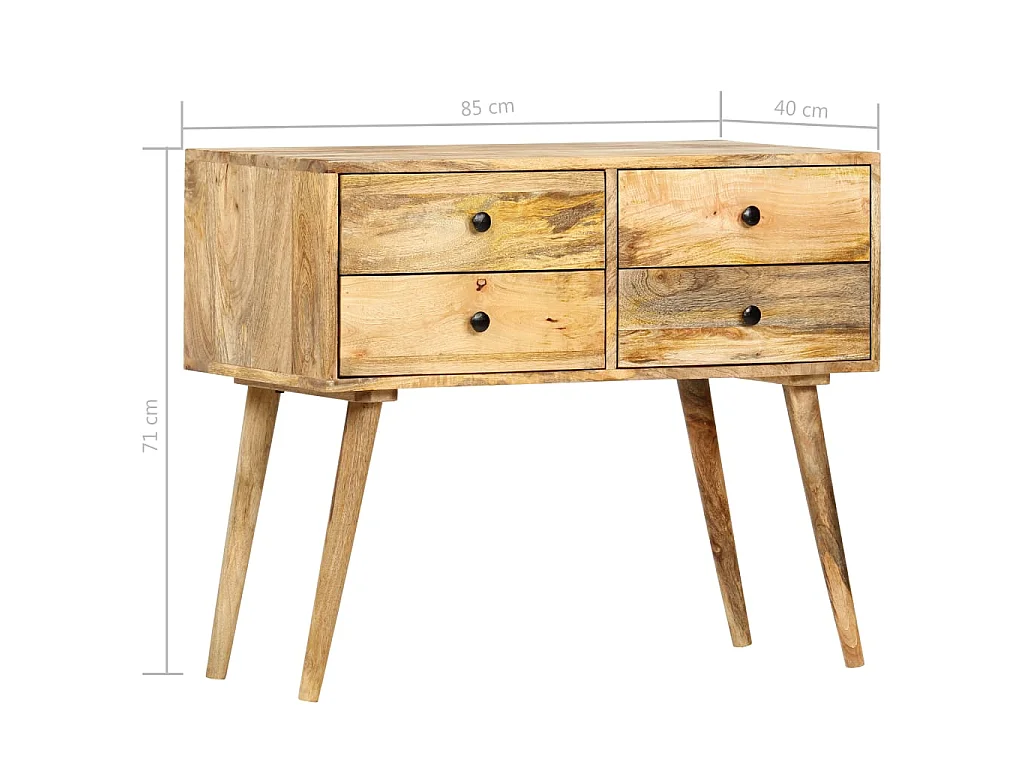 Sideboard Lowboard - 85 x 40 x 71 cm Massivholz Mango -RM90062
