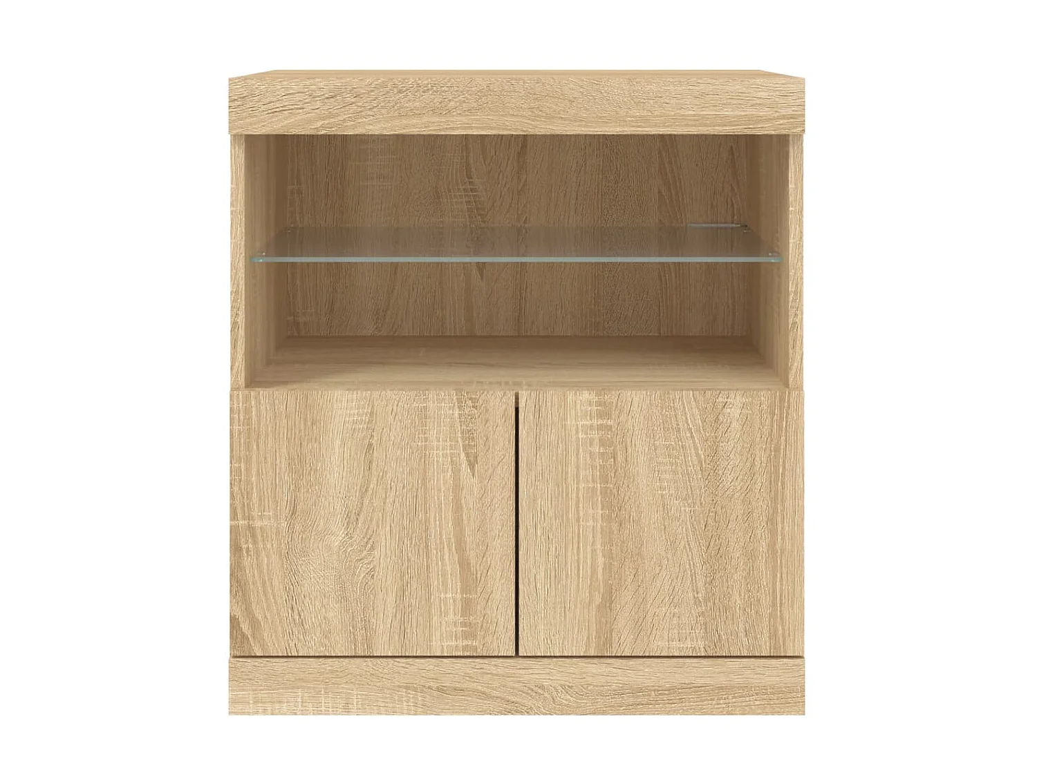Sideboard mit LED-Leuchten Anrichte Sonoma-Eiche 60x37x67 cm -RM46953