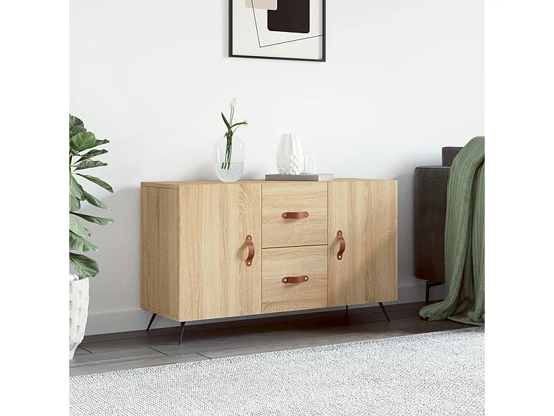 Sideboard Anrichte Sonoma-Eiche 100x36x60 cm Holzwerkstoff -RM57528