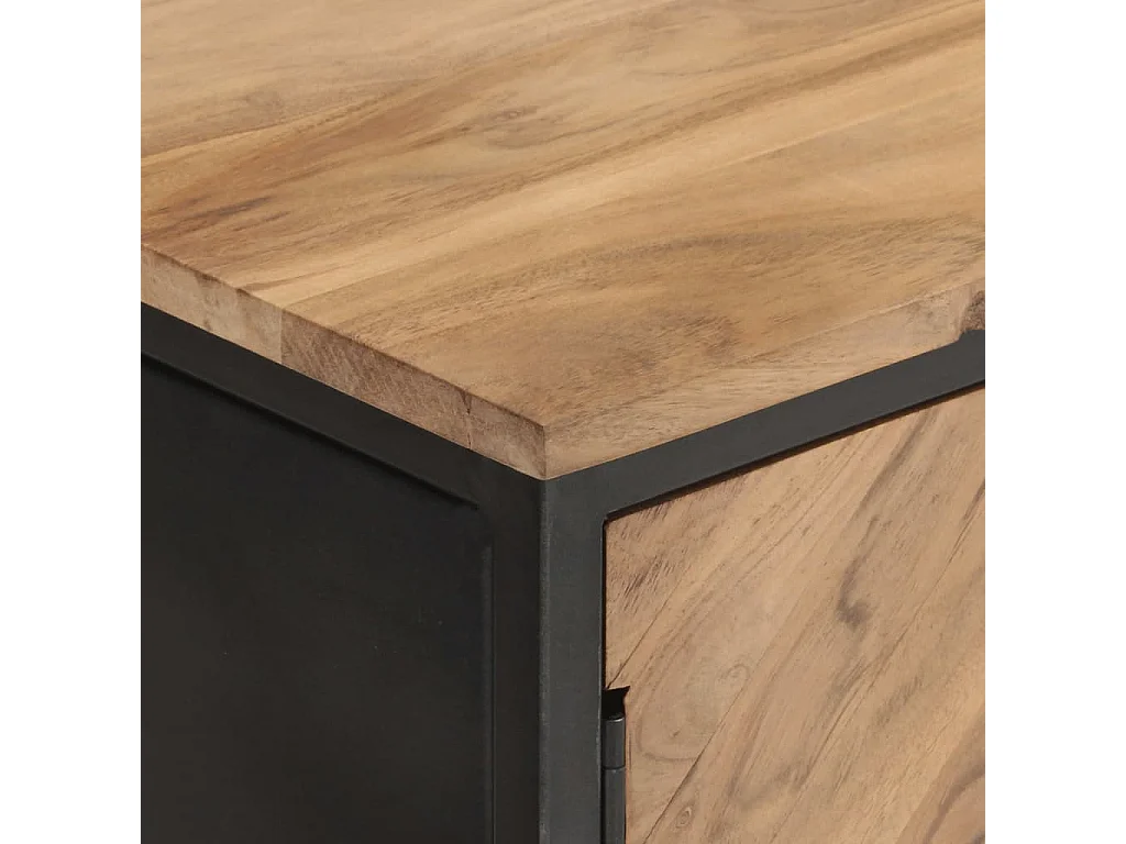 Sideboard Anrichte - 120x30x75 cm Akazie Massivholz -RM89818