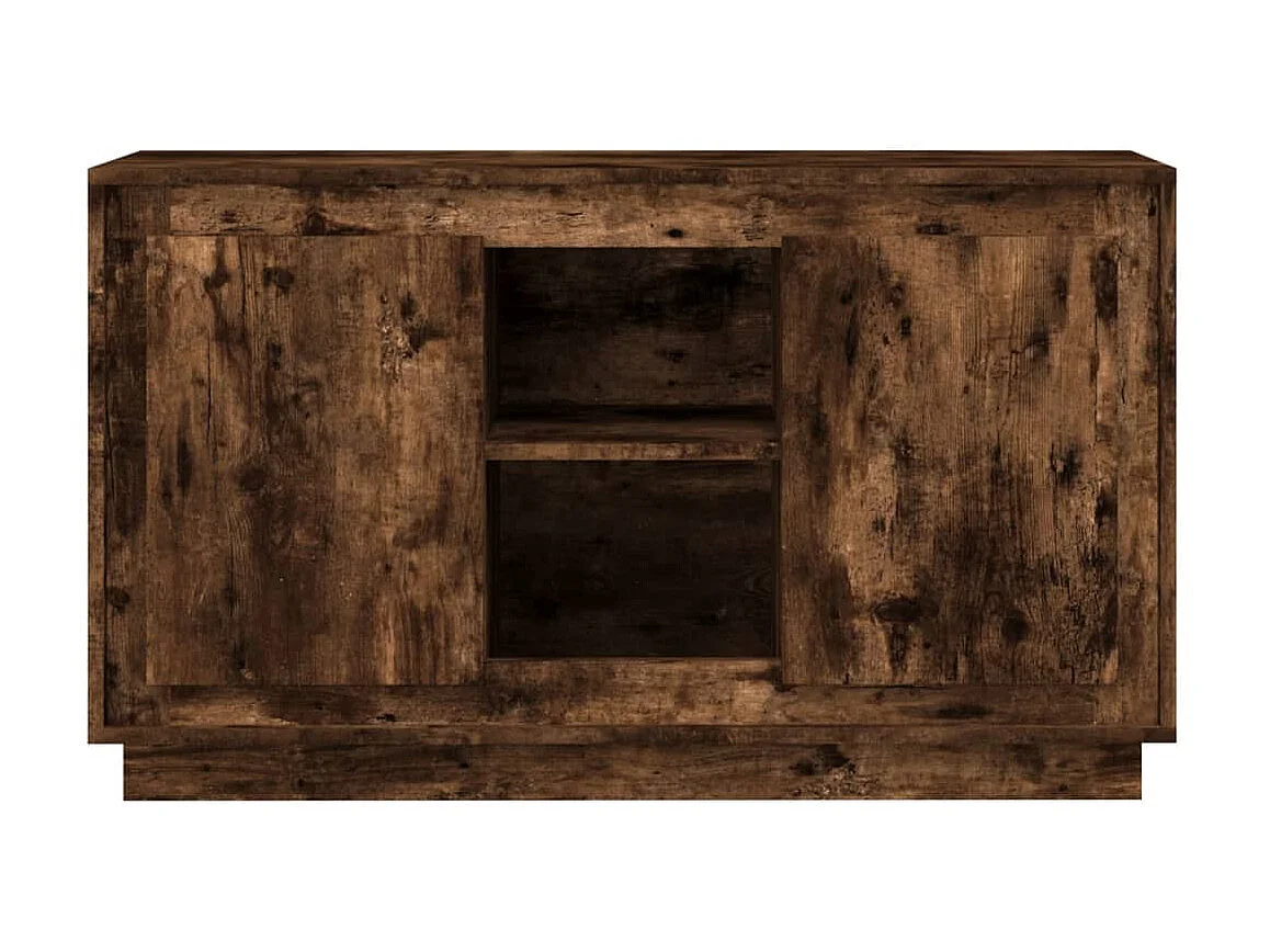 Sideboard Anrichte Räuchereiche 102x35x60 cm Holzwerkstoff -RM49280