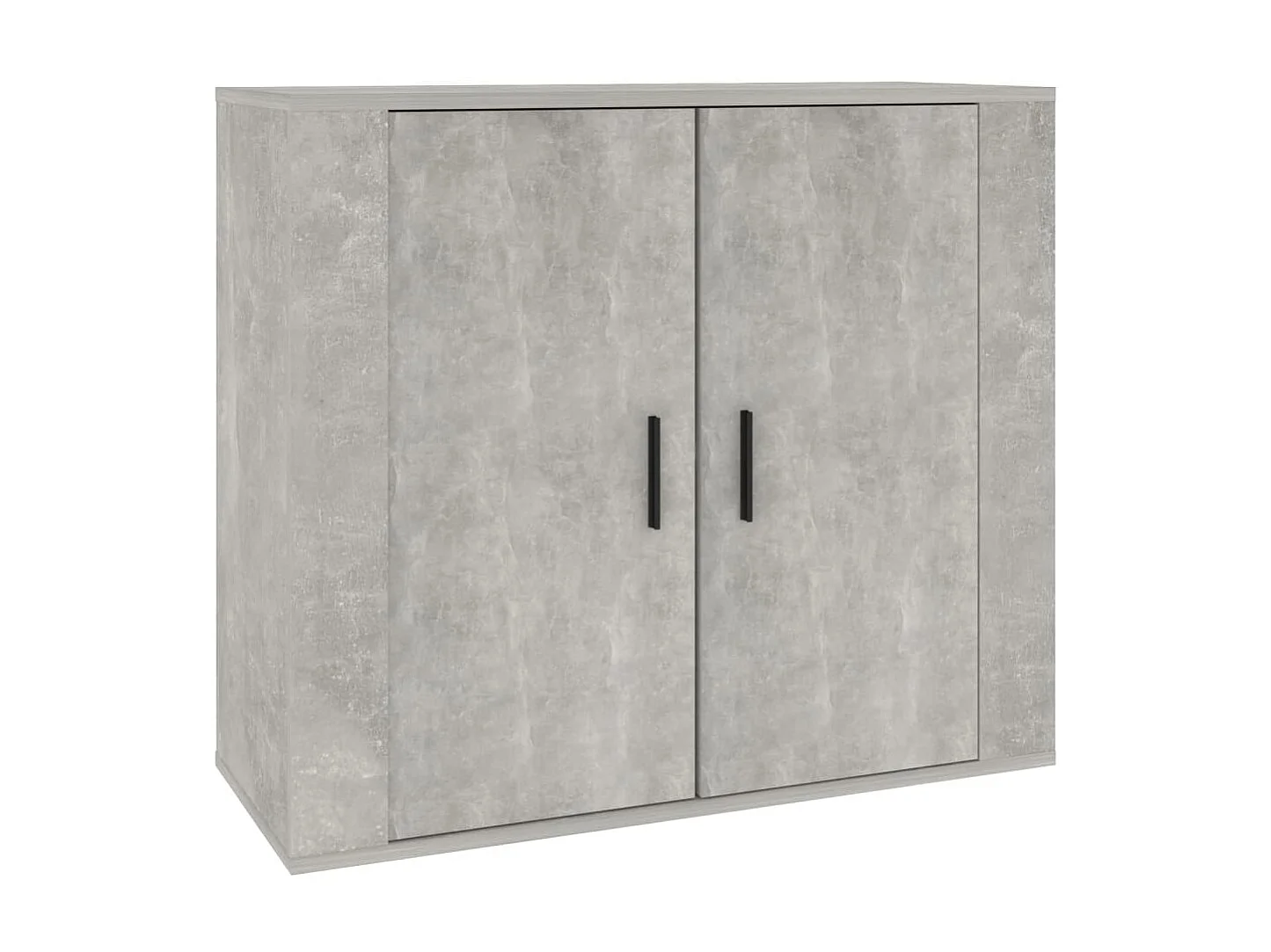 Sideboard Lowboard - Betongrau 80x33x70 cm Holzwerkstoff -RM90183