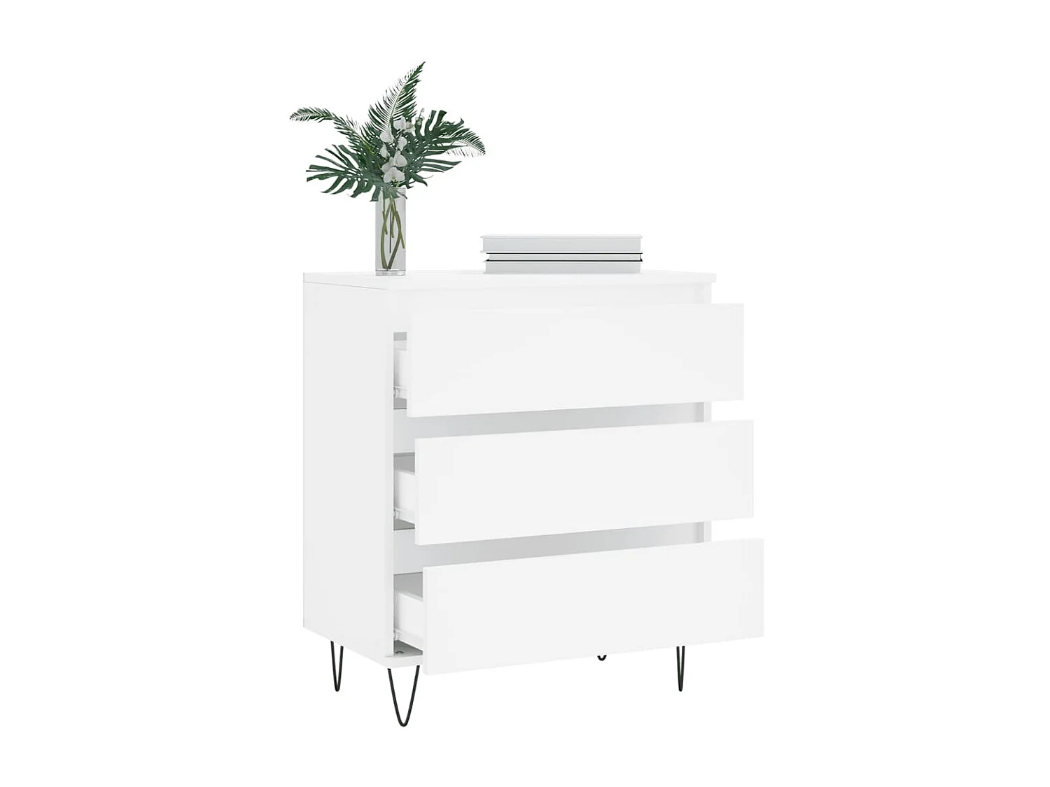 Sideboard Weiß Anrichte 60x35x70 cm Holzwerkstoff -RM53247