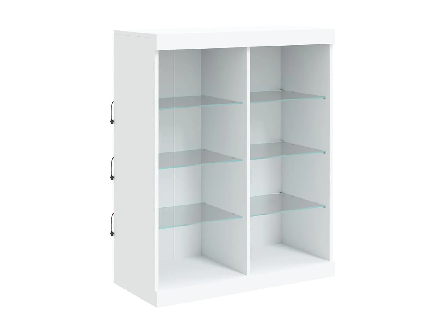 Sideboard mit LED-Leuchten Anrichte Weiß 81x37x100 cm -RM23638