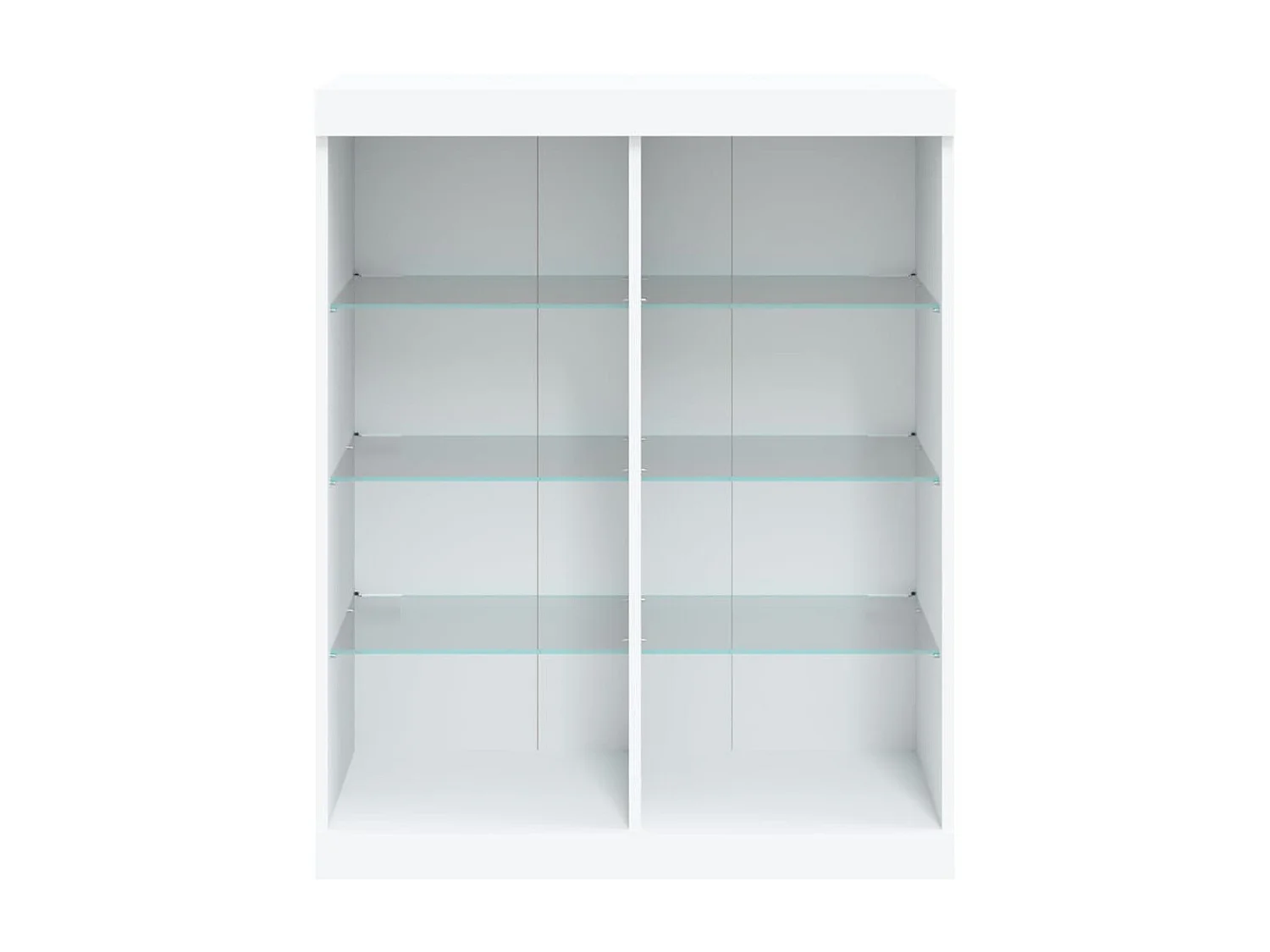 Sideboard mit LED-Leuchten Anrichte Weiß 81x37x100 cm -RM23638