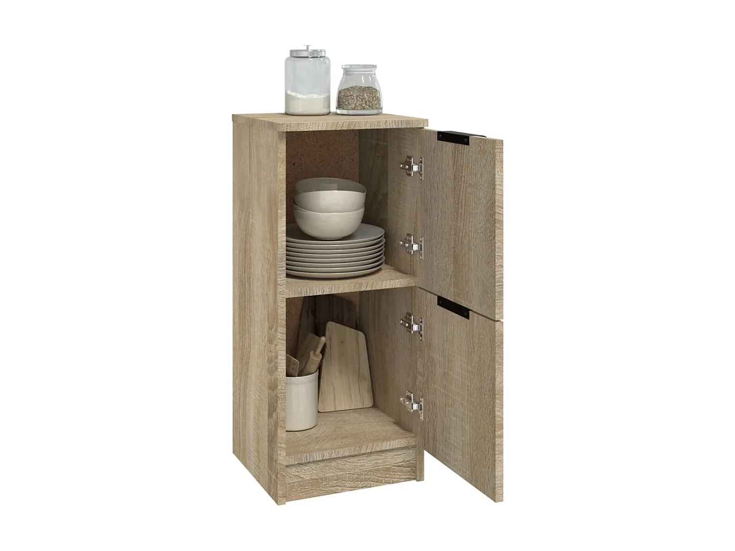 Sideboard Anrichte Sonoma-Eiche 30x30x70 cm Holzwerkstoff -RM10176