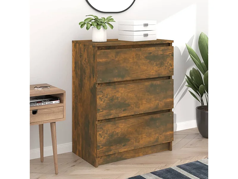 Sideboard Anrichte Räuchereiche 60x35x76 cm Holzwerkstoff -RM72280