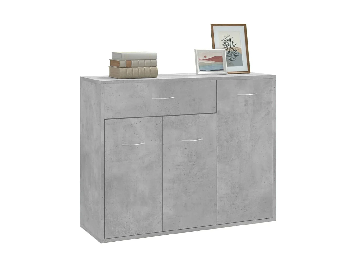 Sideboard Lowboard - Betongrau 88x30x70 cm Holzwerkstoff -RM76910