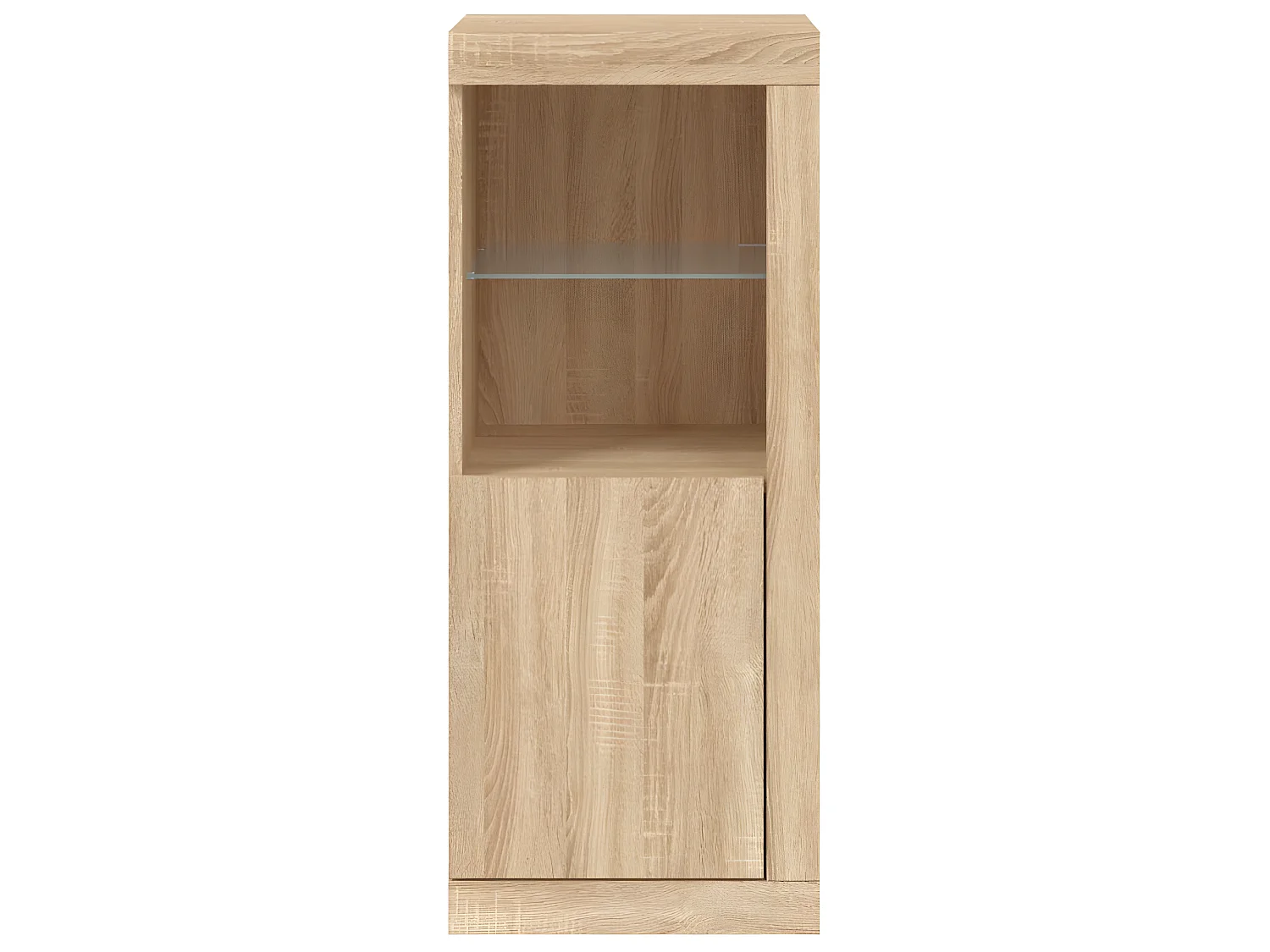 Sideboard mit LED-Leuchten Anrichte Sonoma-Eiche 41x37x100 cm -RM95396