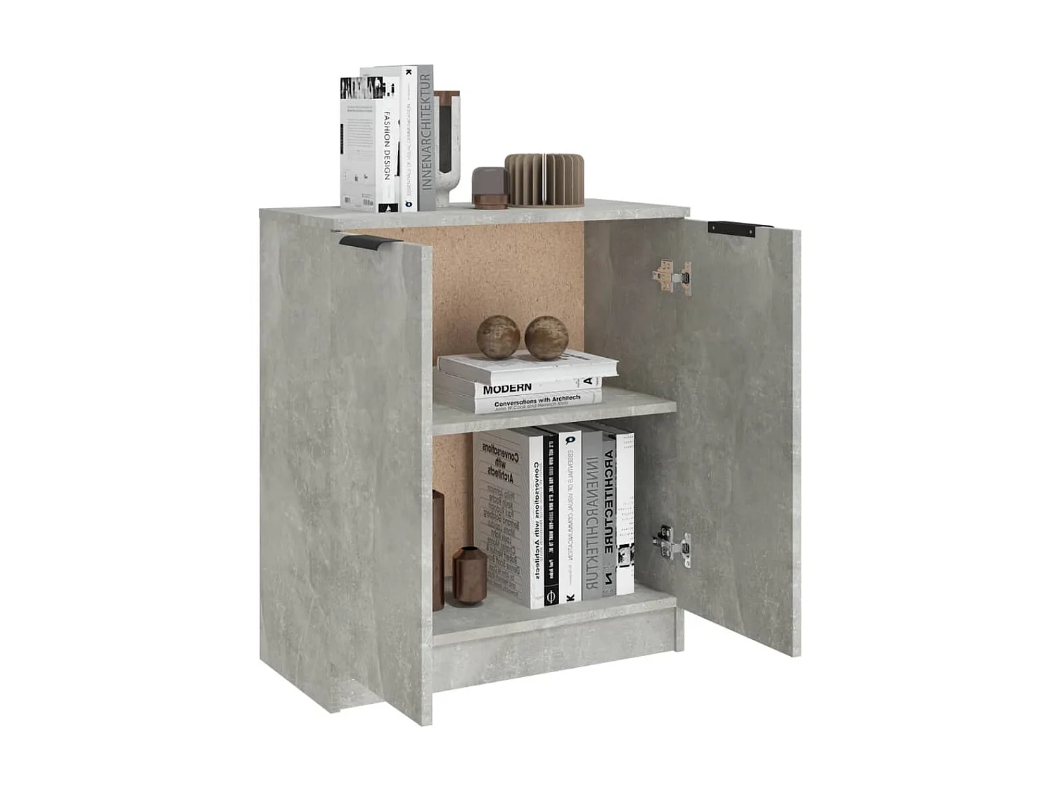 Sideboard Lowboard - Betongrau 60x30x70 cm Holzwerkstoff -RM86418