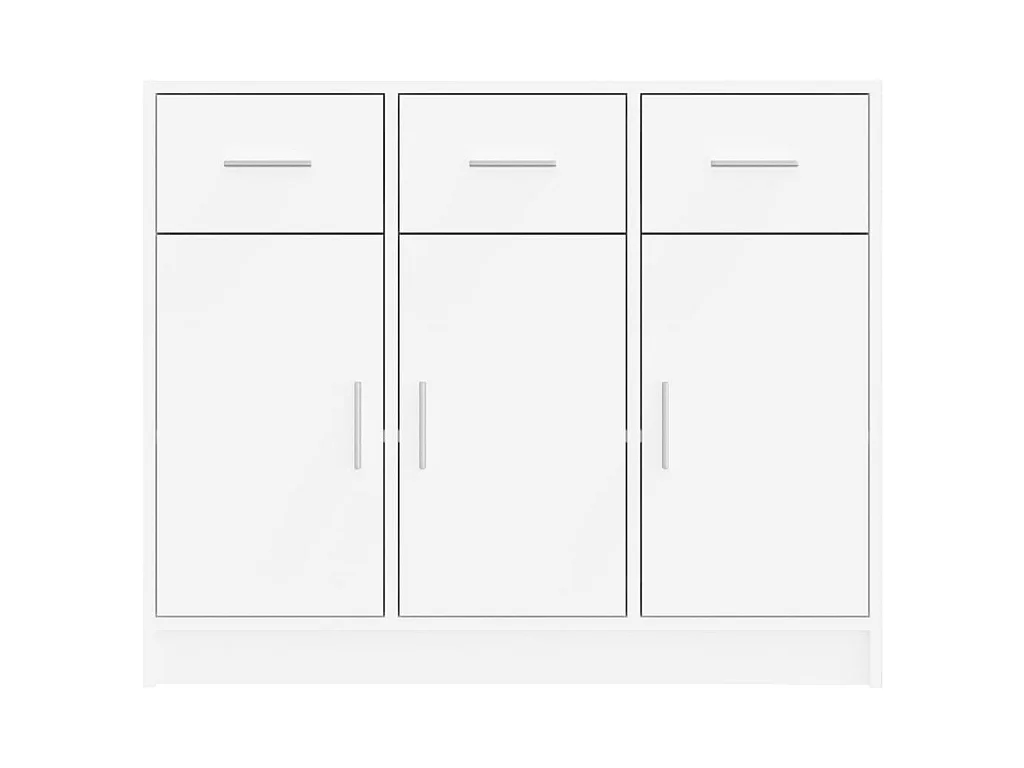 Sideboard Weiß Anrichte 91x28x75 cm Holzwerkstoff -RM48787