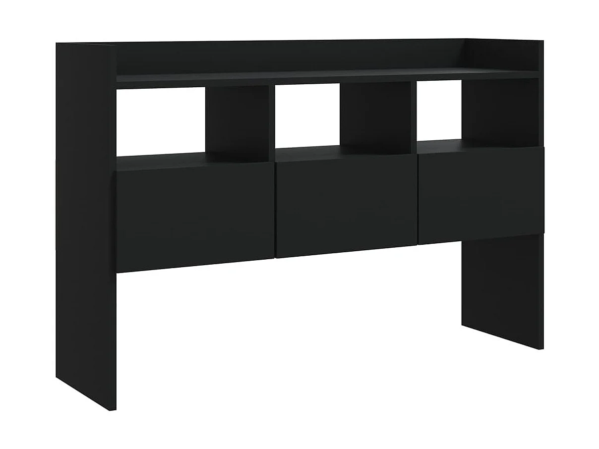 Sideboard Schwarz Anrichte 105x30x70 cm Holzwerkstoff -RM31340
