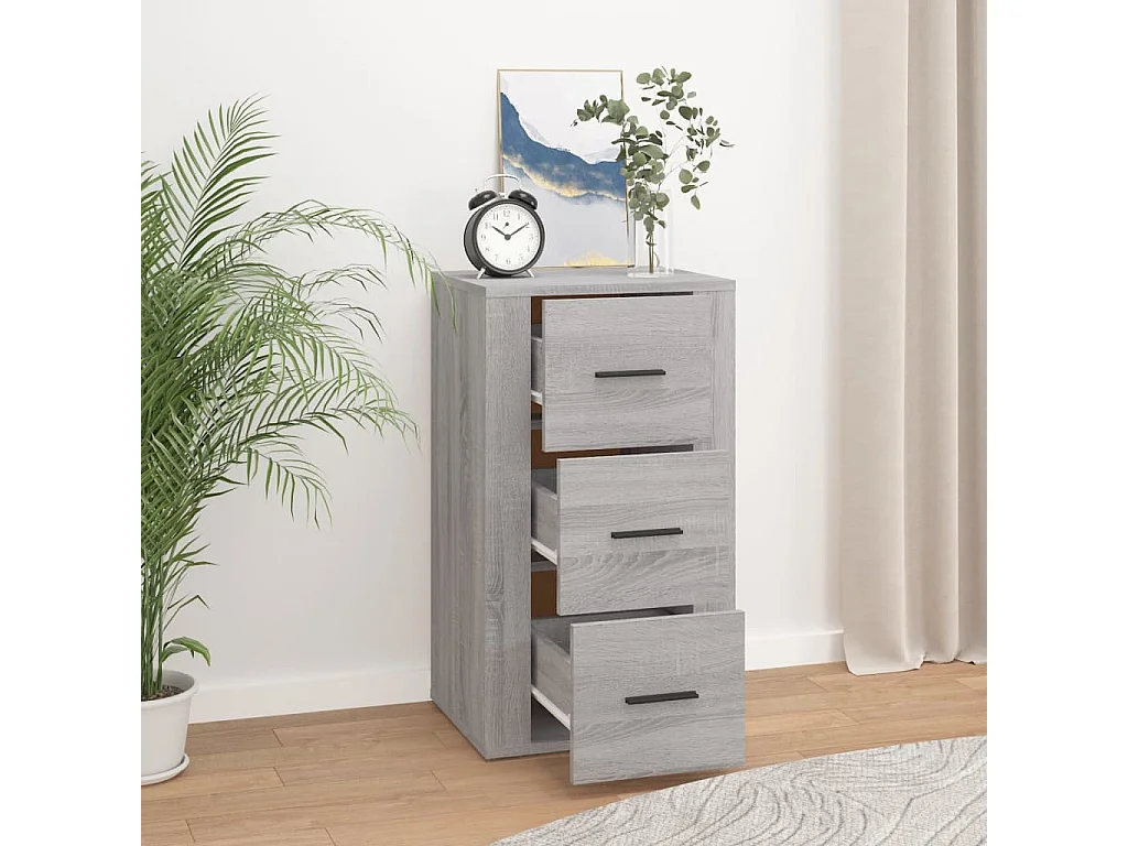 Sideboard Grau Sonoma - Lowboard 40x33x70 cm Holzwerkstoff -RM32589