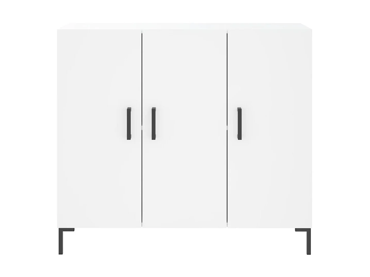 Sideboard Weiß Anrichte 90x34x80 cm Holzwerkstoff -RM46750