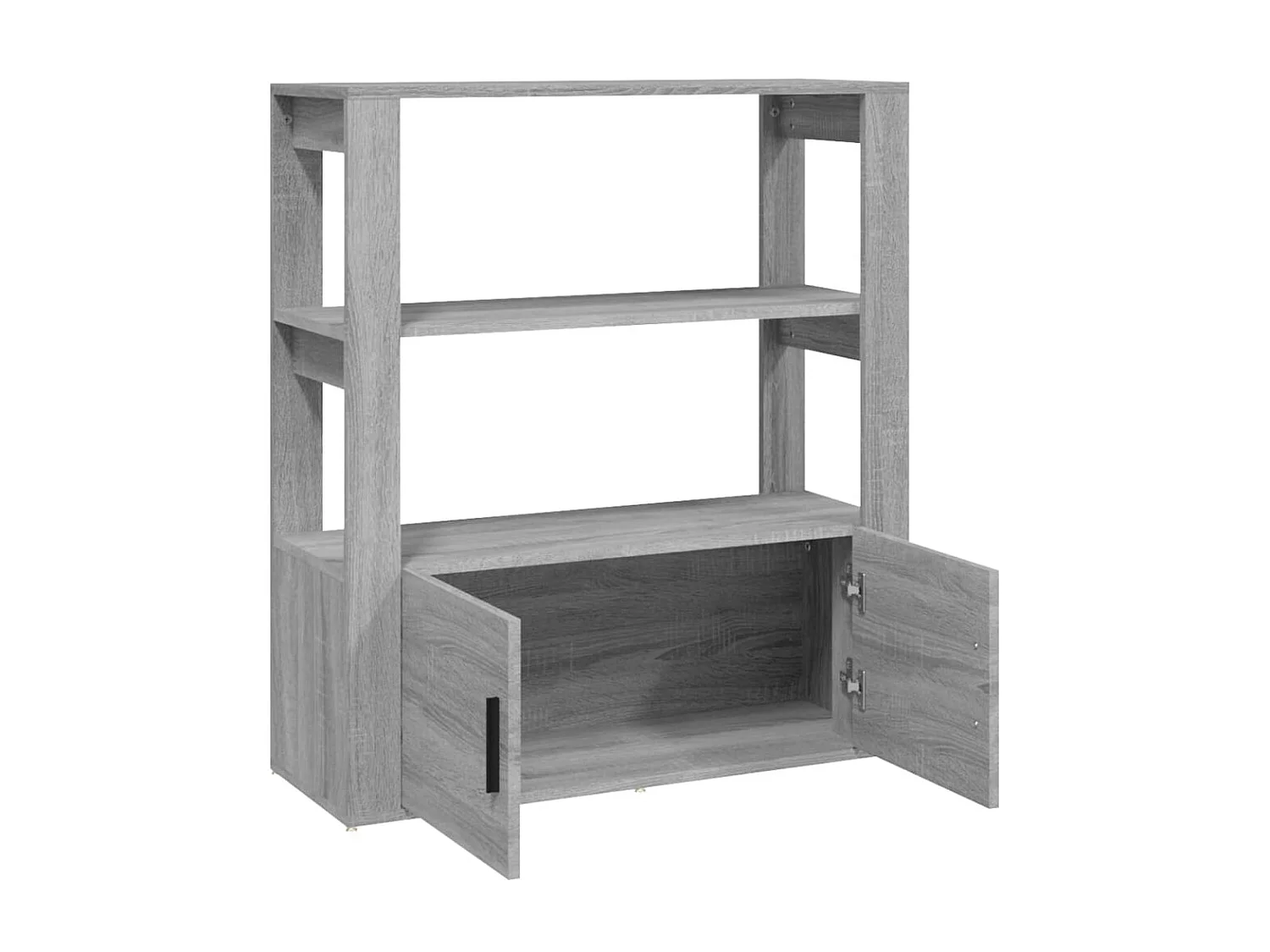 Sideboard Lowboard - Grau Sonoma 80x30x90 cm Holzwerkstoff -RM47513