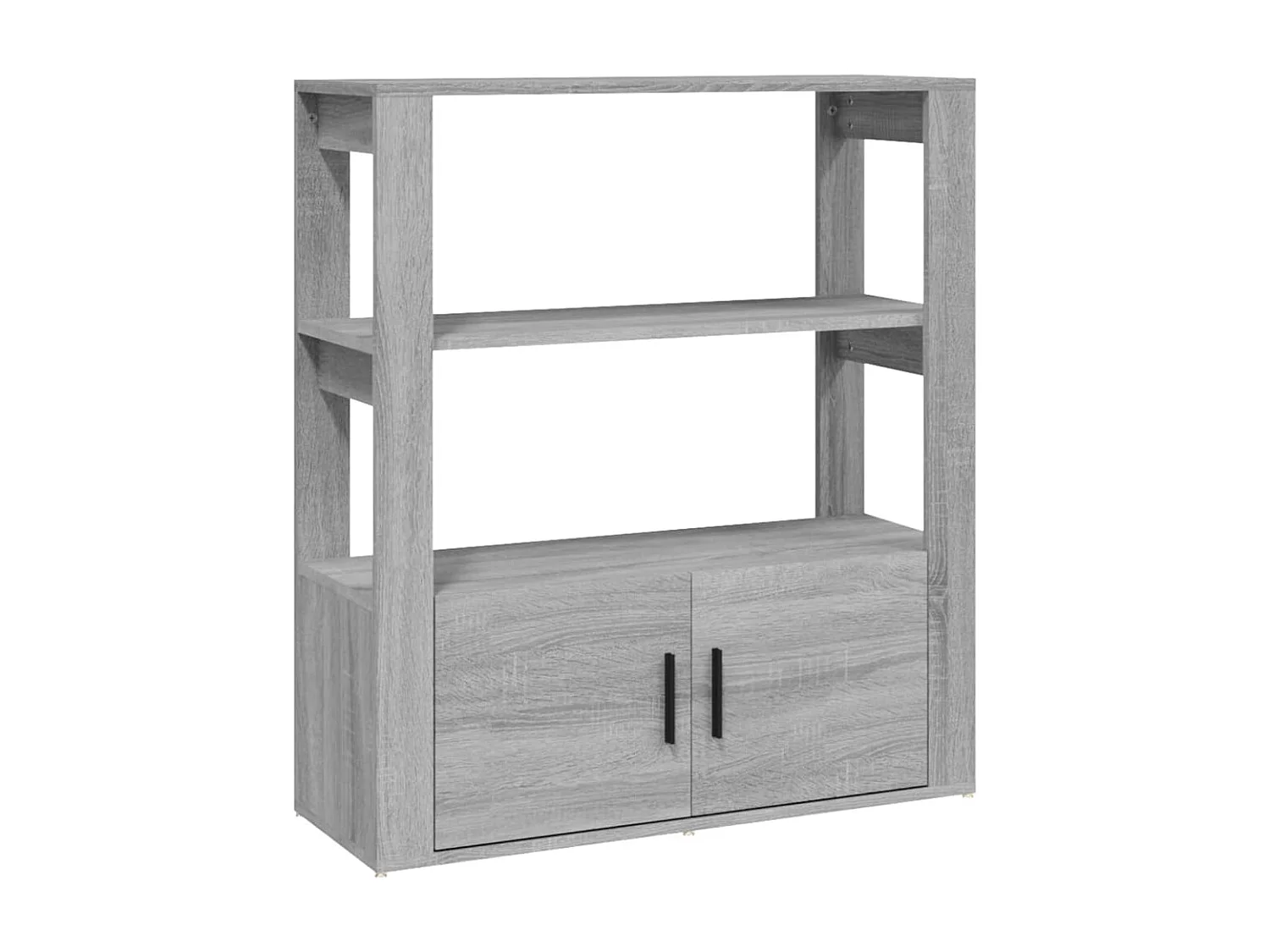 Sideboard Lowboard - Grau Sonoma 80x30x90 cm Holzwerkstoff -RM47513