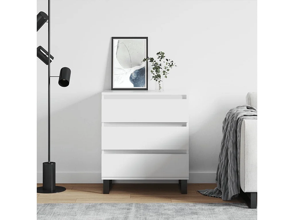 Sideboard Weiß Anrichte 60x35x70 cm Holzwerkstoff -RM90624