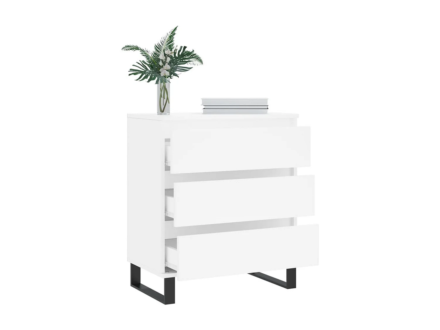 Sideboard Weiß Anrichte 60x35x70 cm Holzwerkstoff -RM90624