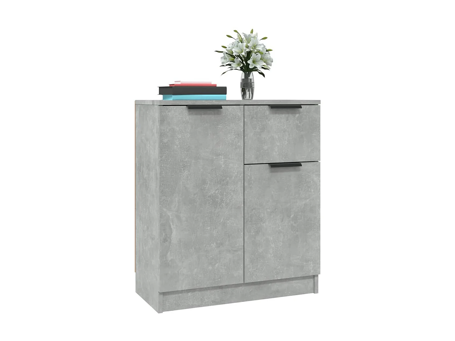Sideboard Lowboard - Betongrau 60x30x70 cm Holzwerkstoff -RM59164
