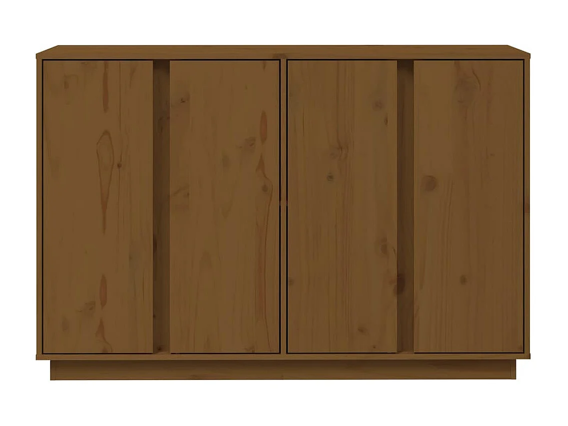 Sideboard Lowboard - Honigbraun 120x35x80 cm Massivholz Kiefer -RM74246