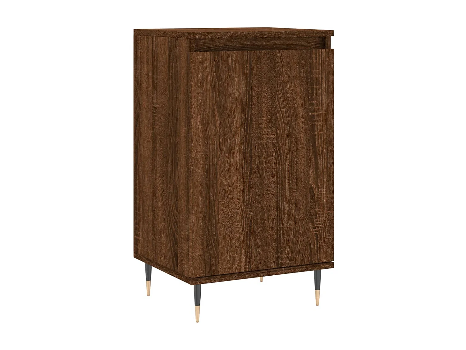Sideboards im 2er-Set Lowboards Braun Eichen-Optik 40x35x70 cm Holzwerkstoff -RM20307