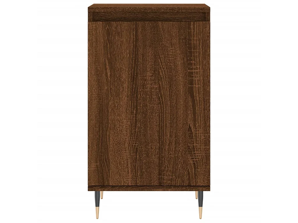 Sideboards im 2er-Set Lowboards Braun Eichen-Optik 40x35x70 cm Holzwerkstoff -RM20307