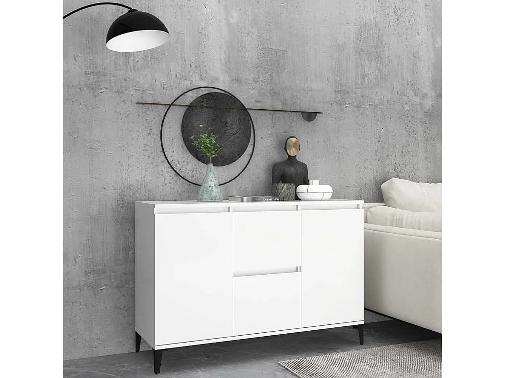 Sideboard Weiß Anrichte 104x35x70 cm Holzwerkstoff -RM24032