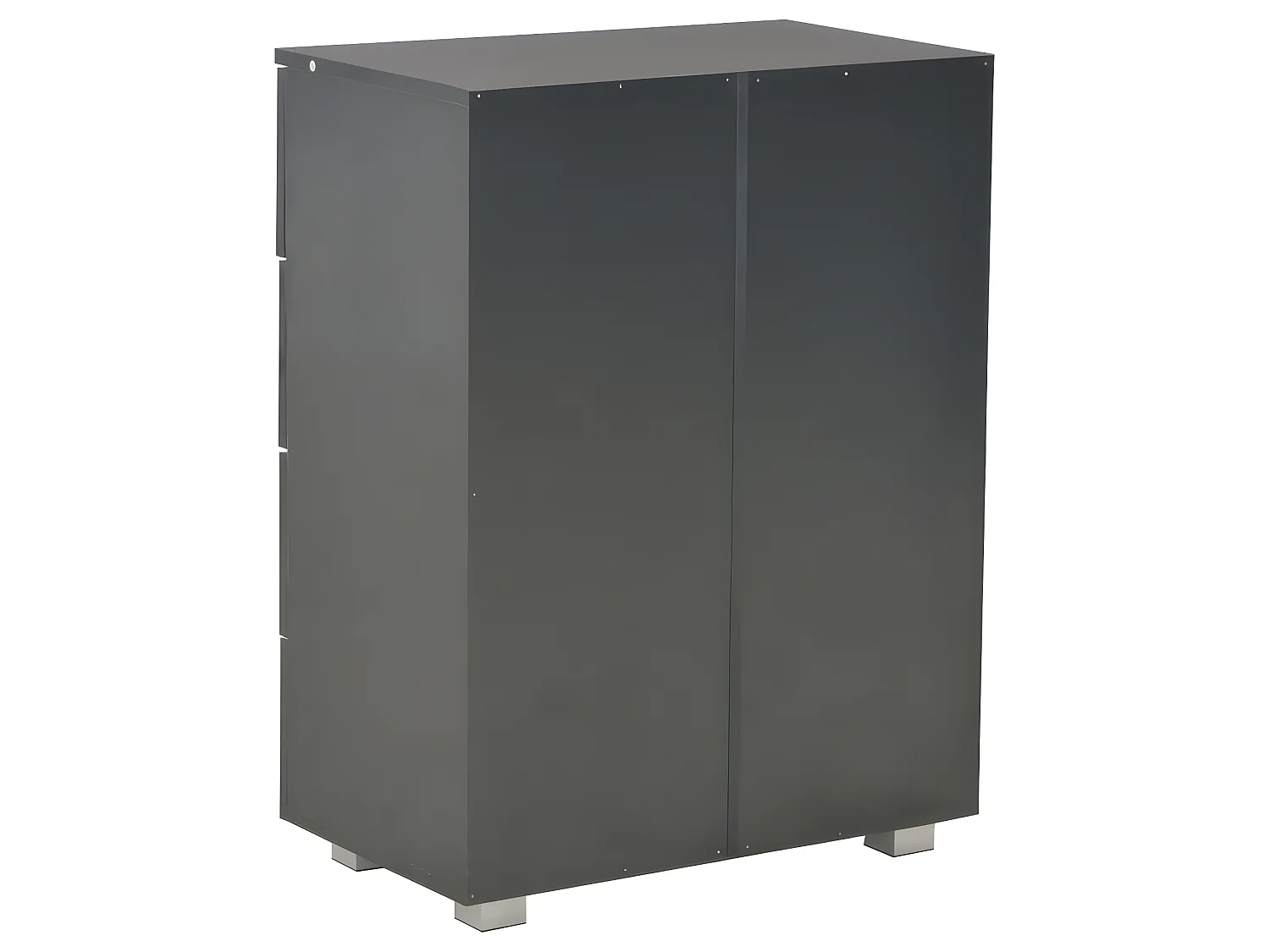 Sideboard Lowboard - Hochglanz-Schwarz 60x35x80 cm Holzwerkstoff -RM26579