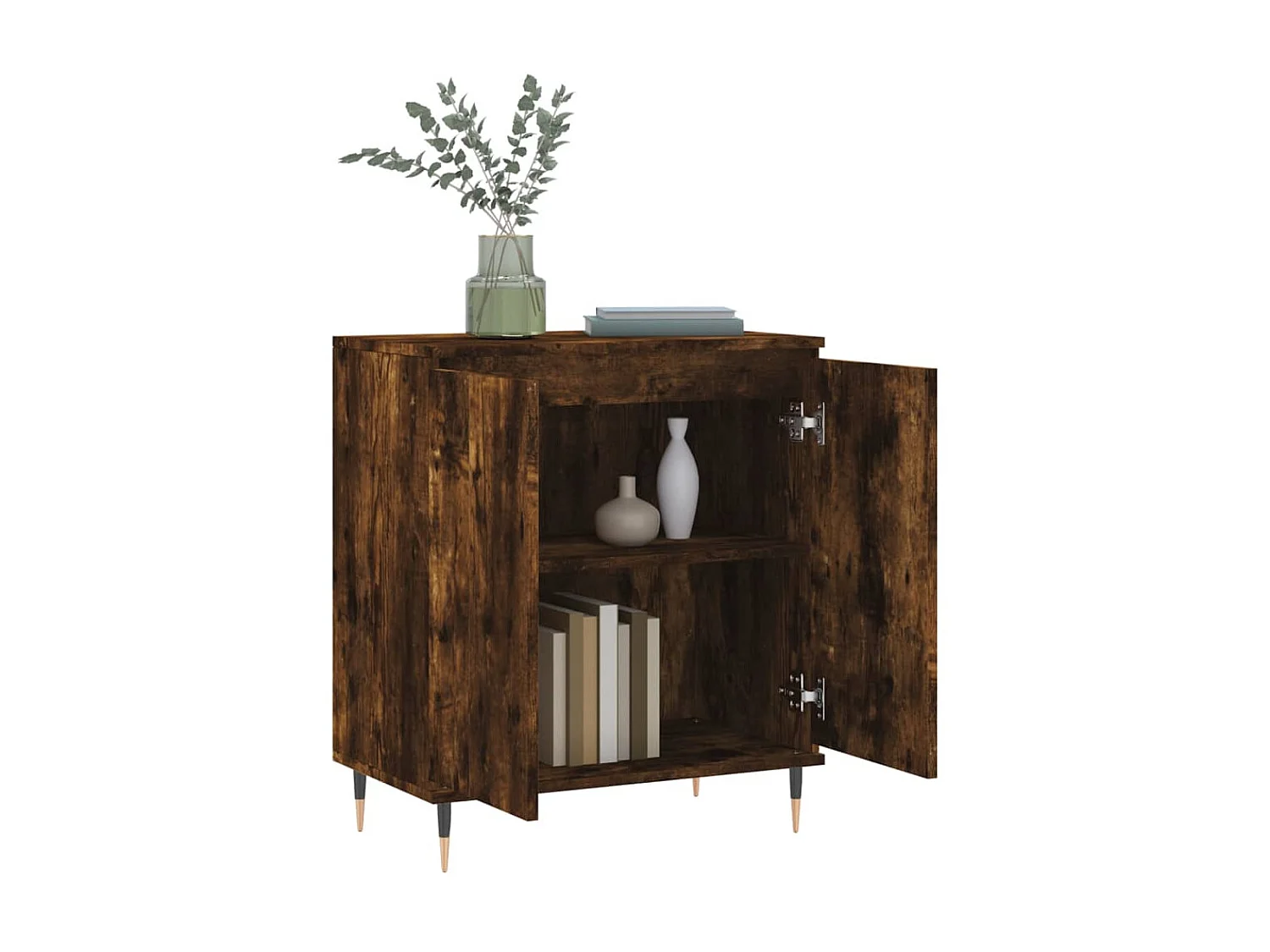 Sideboard Anrichte Räuchereiche 60x35x70 cm Holzwerkstoff -RM81691