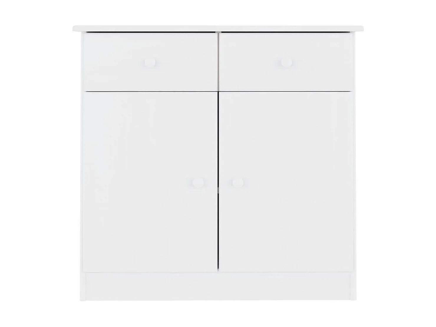 Sideboard Lowboard - ALTA Weiß 77x35x73 cm Massivholz Kiefer -RM56771