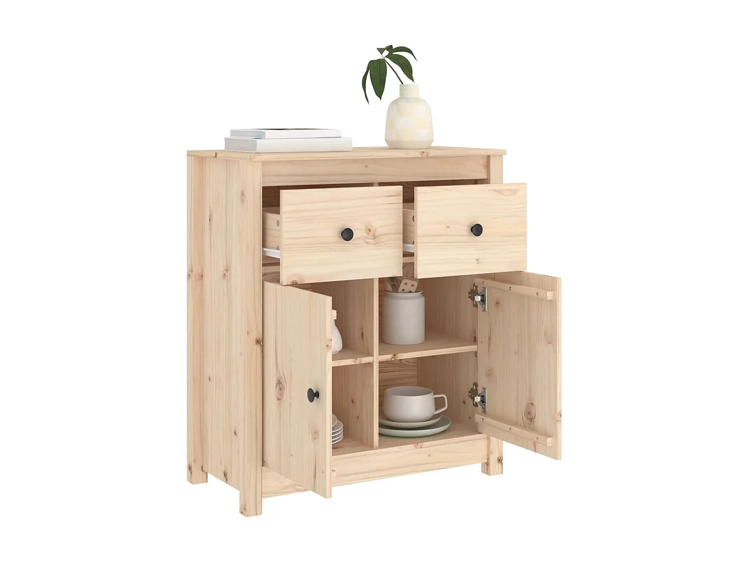 Sideboard Lowboard - 70x35x80 cm Massivholz Kiefer -RM12843