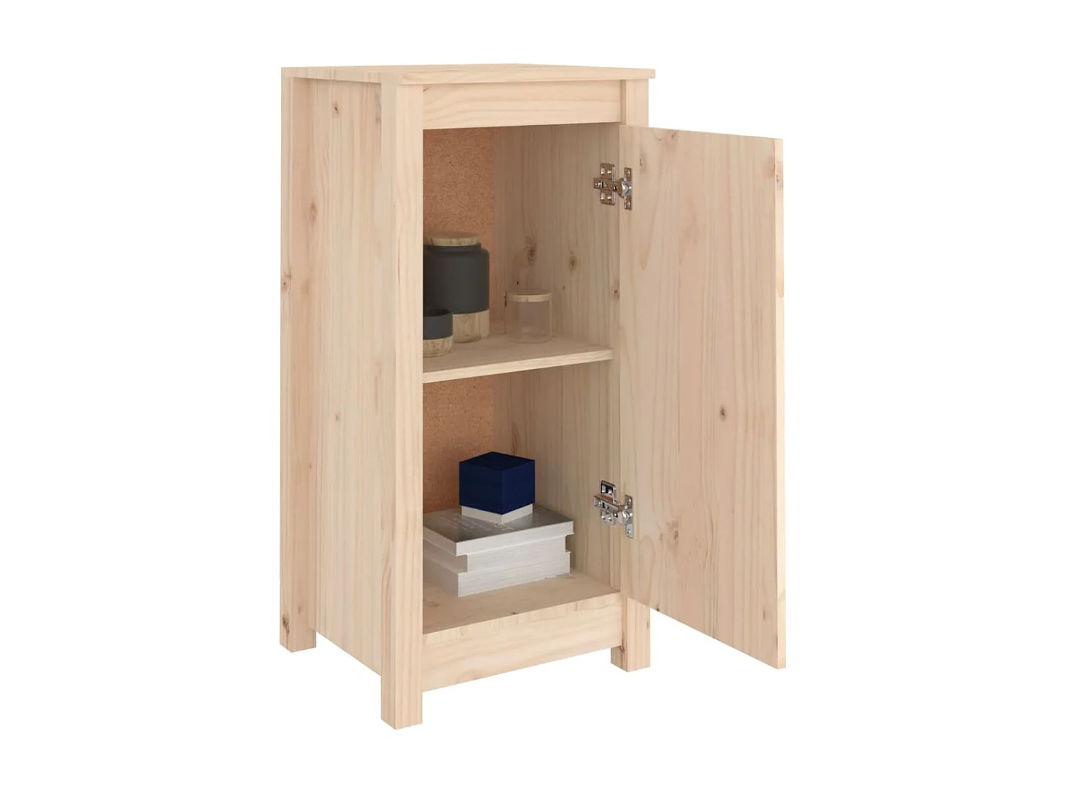 Sideboards im 2er-Set Lowboards 40x35x80 cm Massivholz Kiefer -RM35056