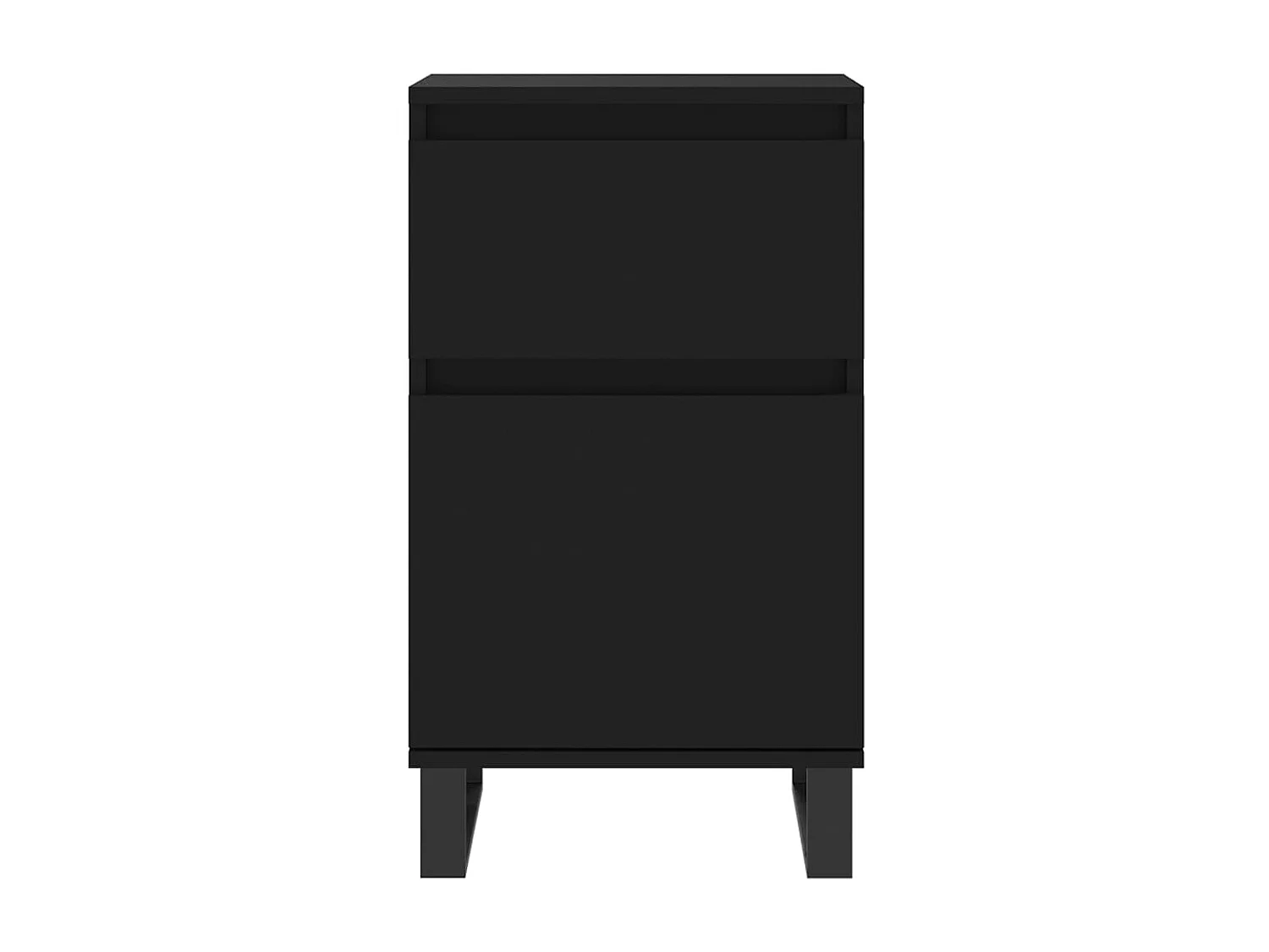 Sideboards Schwarz im 2er-Set Anrichten 40x35x70 cm Holzwerkstoff -RM14699