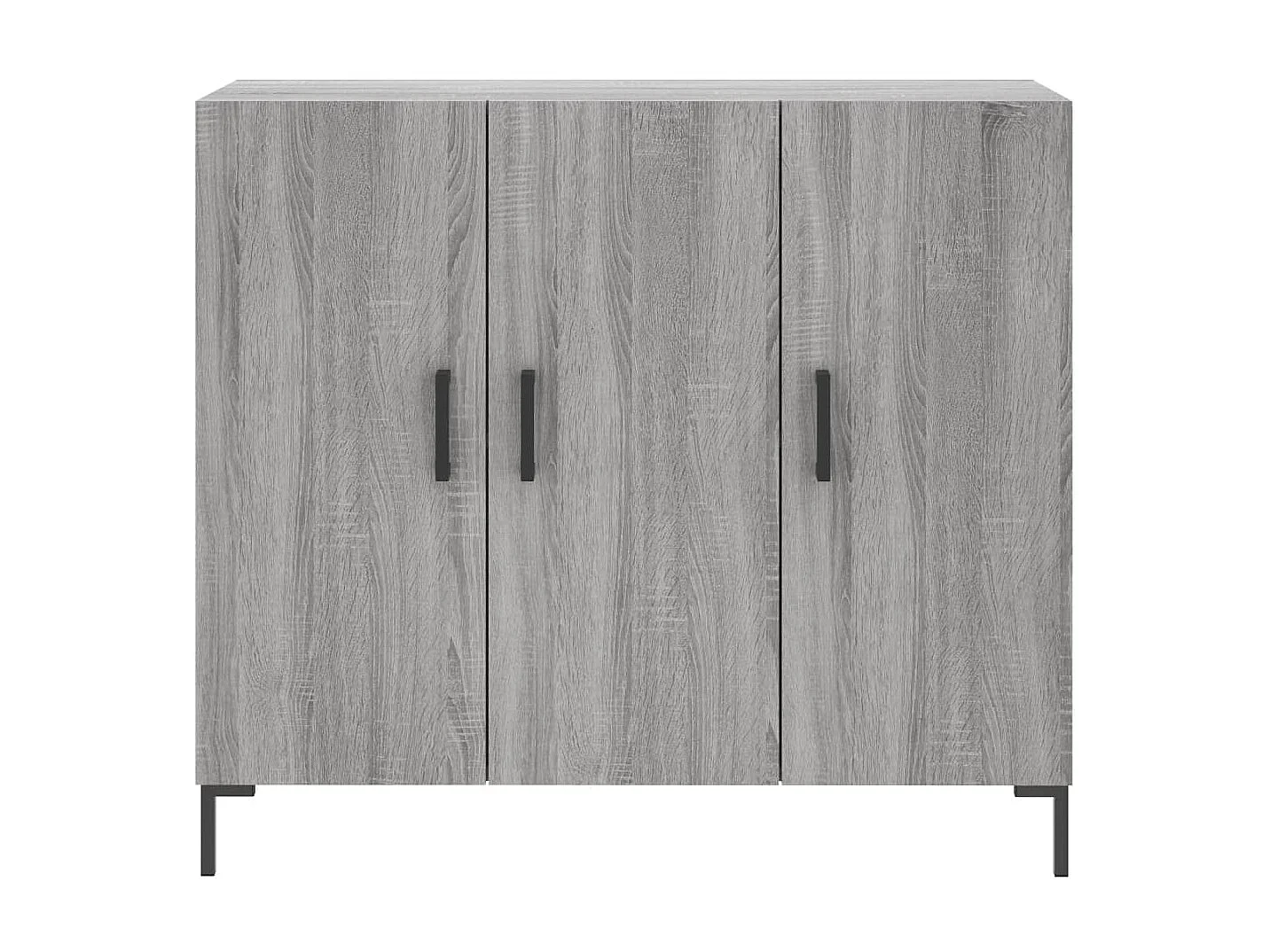 Sideboard Lowboard - Grau Sonoma 90x34x80 cm Holzwerkstoff -RM72907