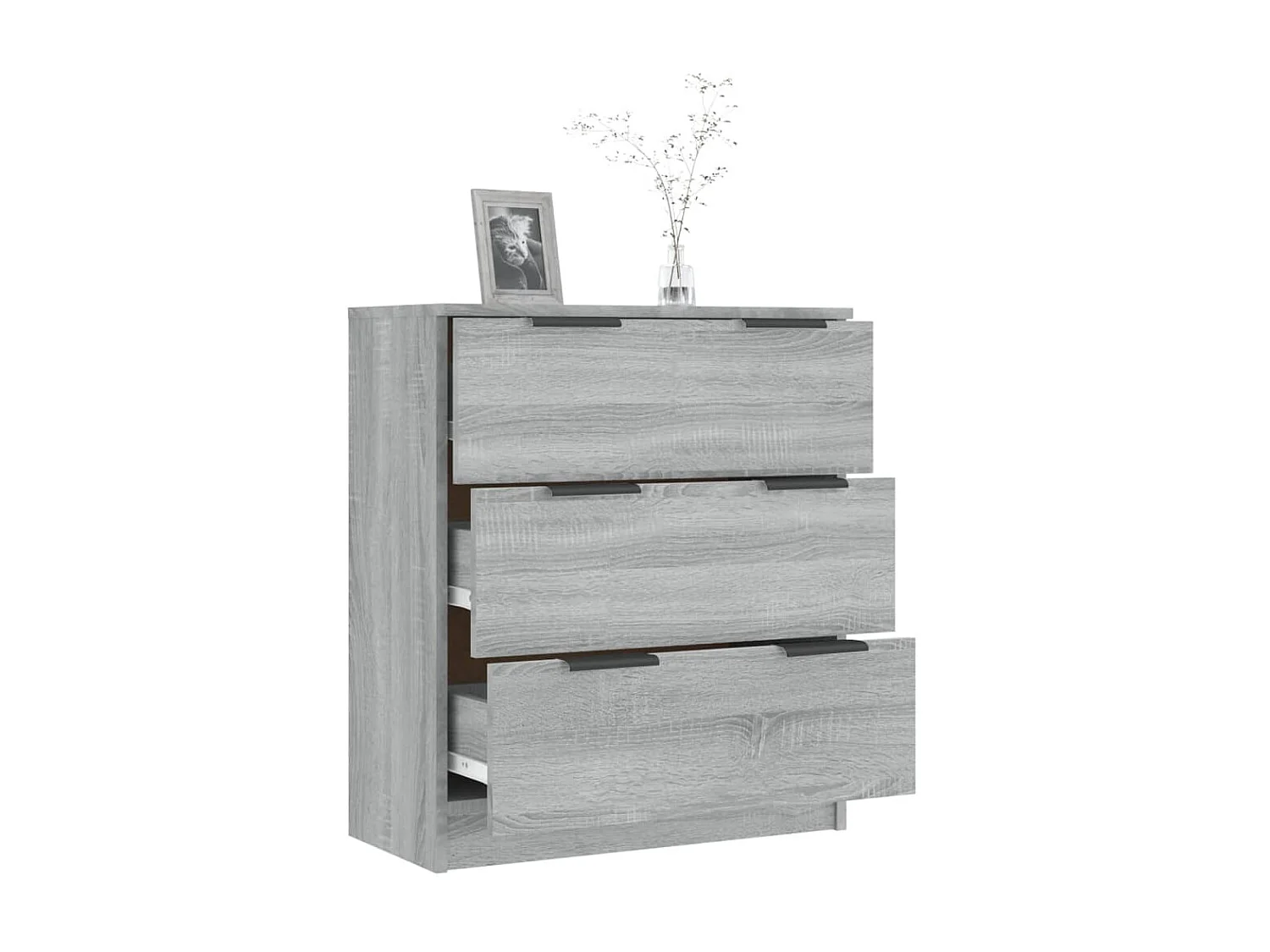 Sideboard Grau Sonoma - Lowboard 60x30x70 cm Holzwerkstoff -RM29393