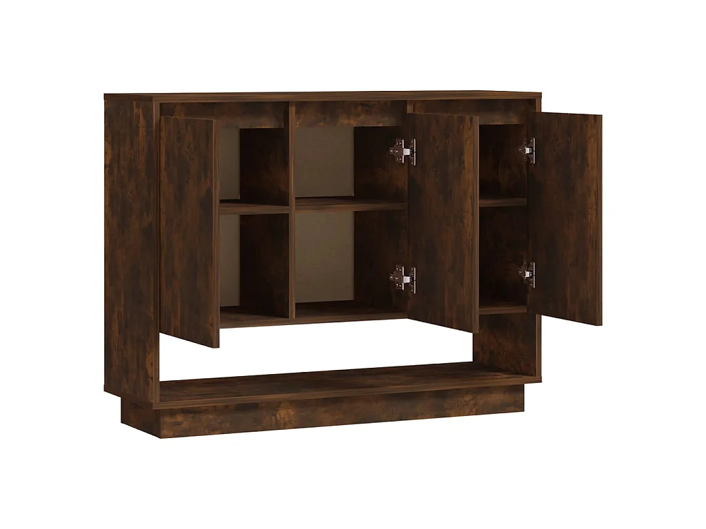 Sideboard Anrichte Räuchereiche 97x31x75 cm Holzwerkstoff -RM56267