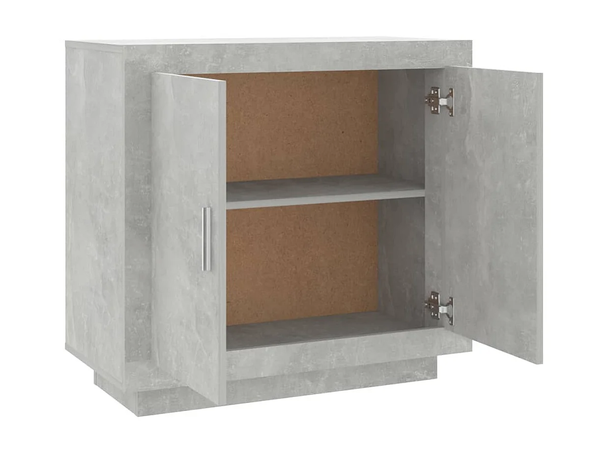 Sideboard Lowboard - Betongrau 80x40x75 cm Holzwerkstoff -RM98931