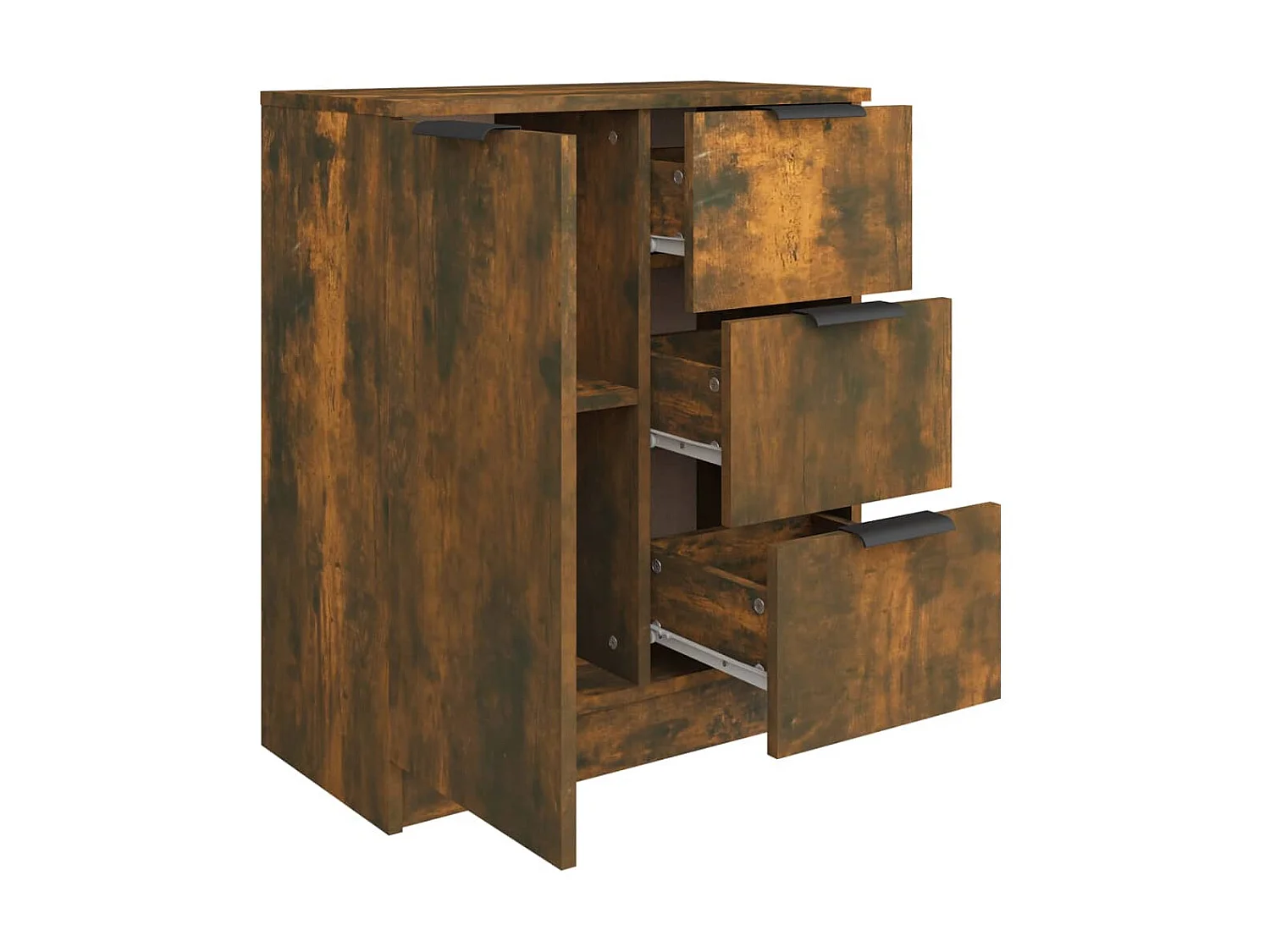 Sideboard Anrichte Räuchereiche 60x30x70 cm Holzwerkstoff -RM55193