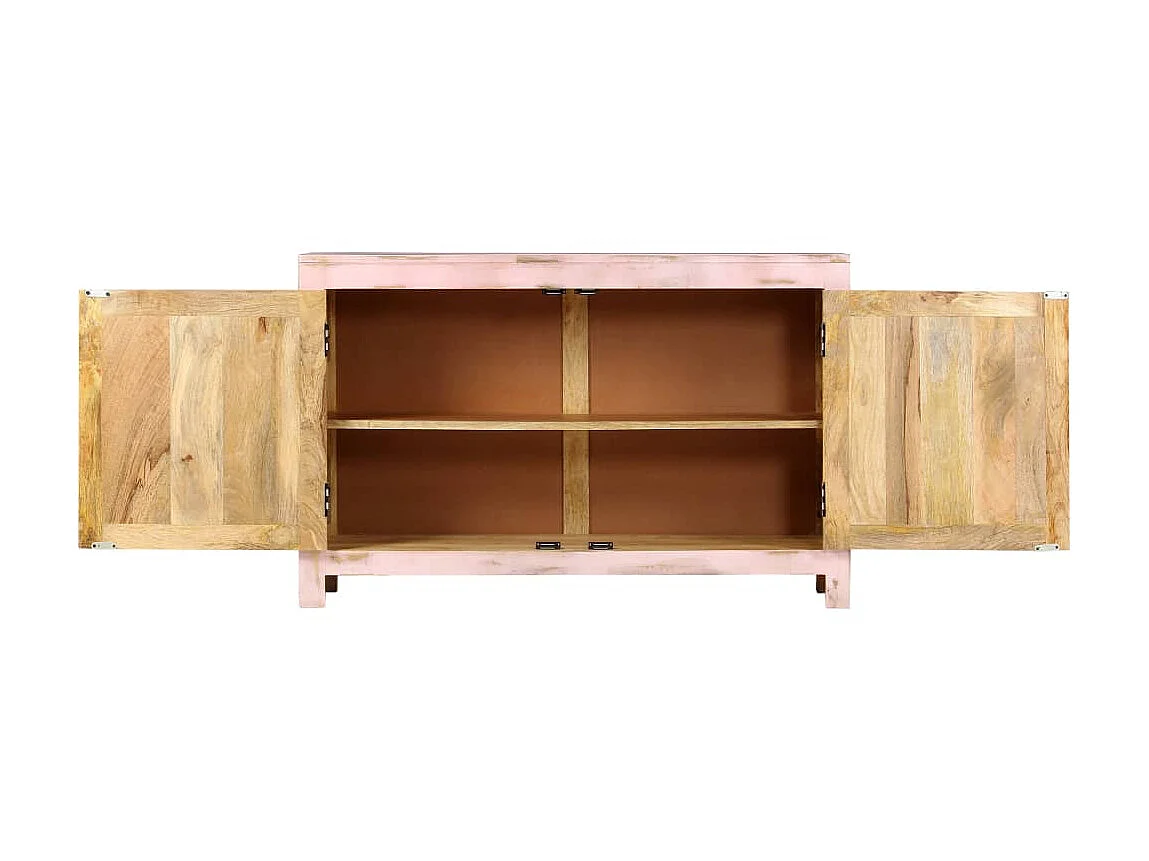 Sideboard Lowboard - Hellrosa 110x35x70 cm Massivholz Mango -RM72663