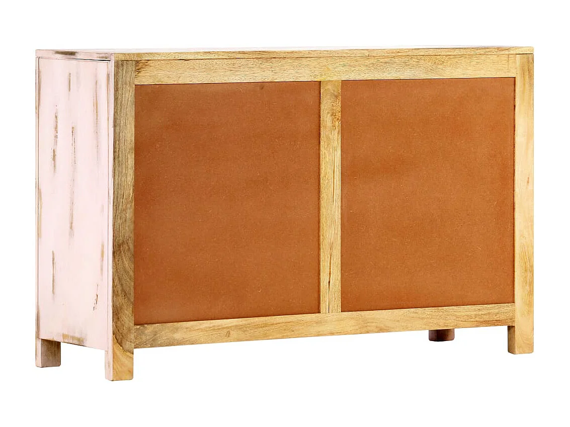Sideboard Lowboard - Hellrosa 110x35x70 cm Massivholz Mango -RM72663