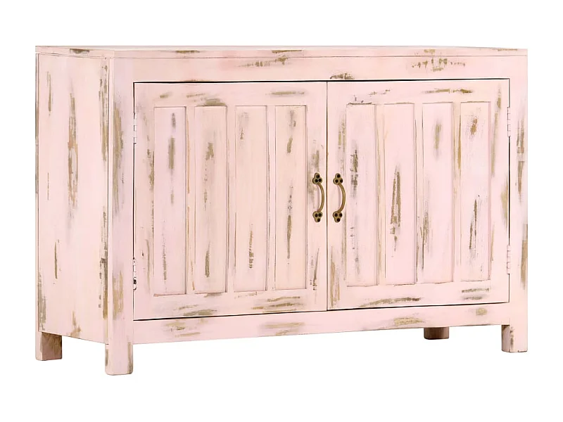 Sideboard Lowboard - Hellrosa 110x35x70 cm Massivholz Mango -RM72663
