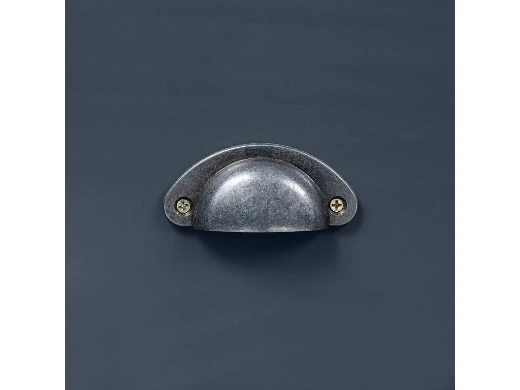 Sideboard Lowboard - Hill Grau 125x40x80 cm Massivholz Kiefer -RM39393