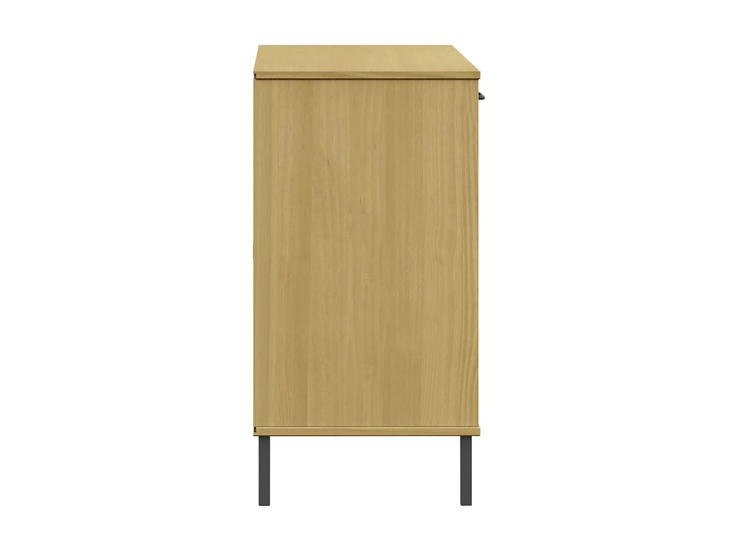 Sideboard Anrichte mit Metallbeinen OSLO Braun 113x40x77 cm Massivholz -RM35012