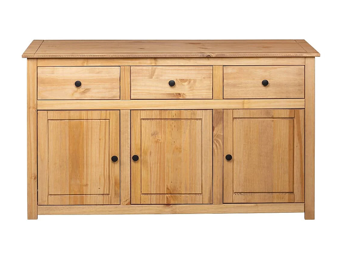 Sideboard Anrichte - 135 x 40 x 80 cm Massivholz Panama-Kiefer -RM68314