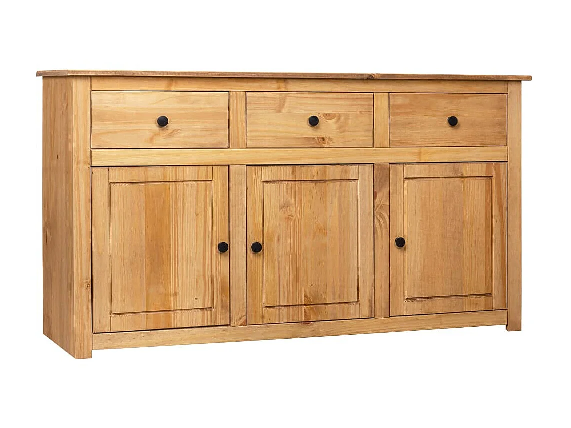 Sideboard Anrichte - 135 x 40 x 80 cm Massivholz Panama-Kiefer -RM68314