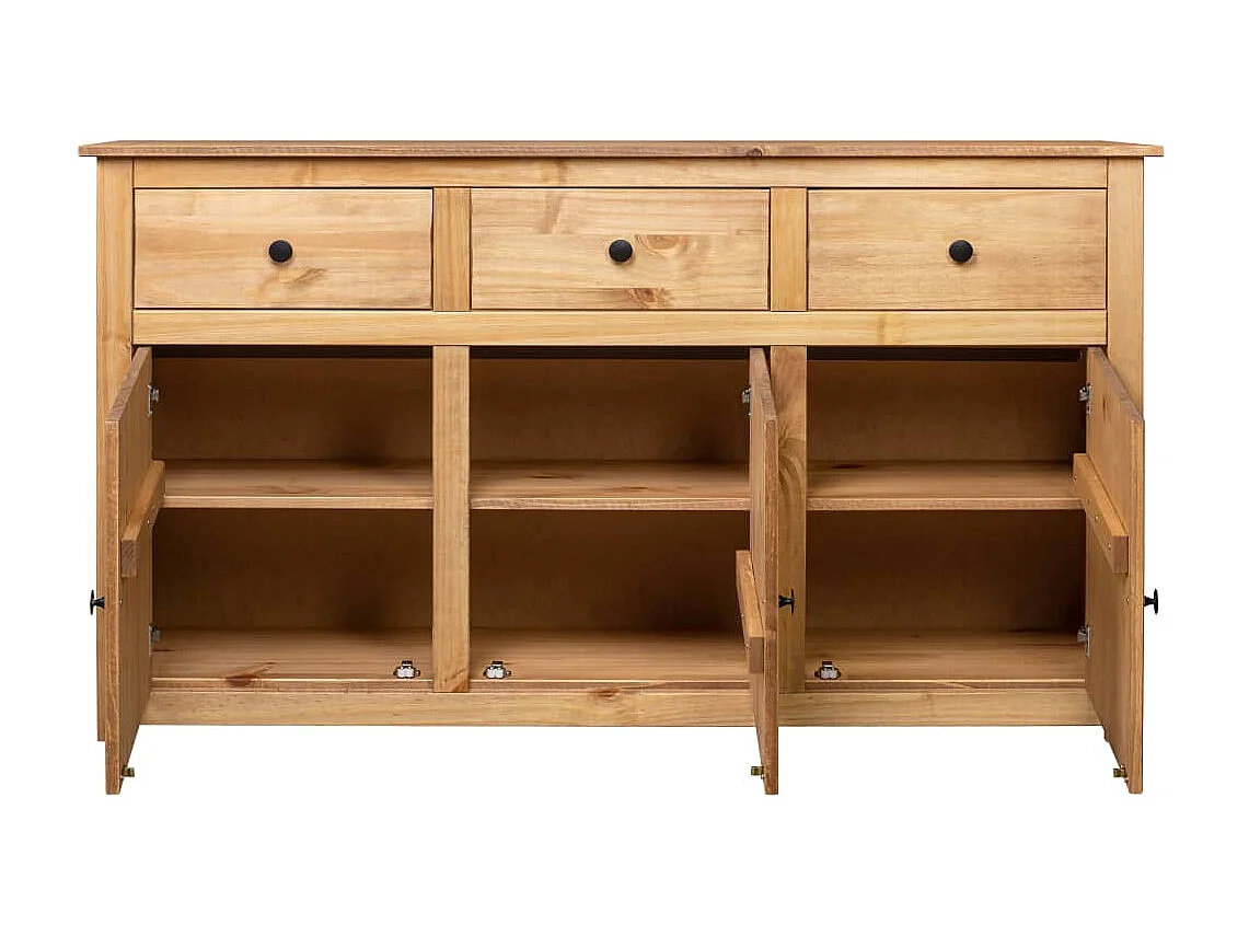 Sideboard Anrichte - 135 x 40 x 80 cm Massivholz Panama-Kiefer -RM68314