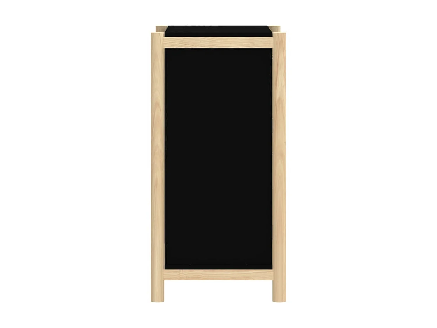 Sideboard Schwarz Anrichte 62x38x75 cm Holzwerkstoff -RM24428