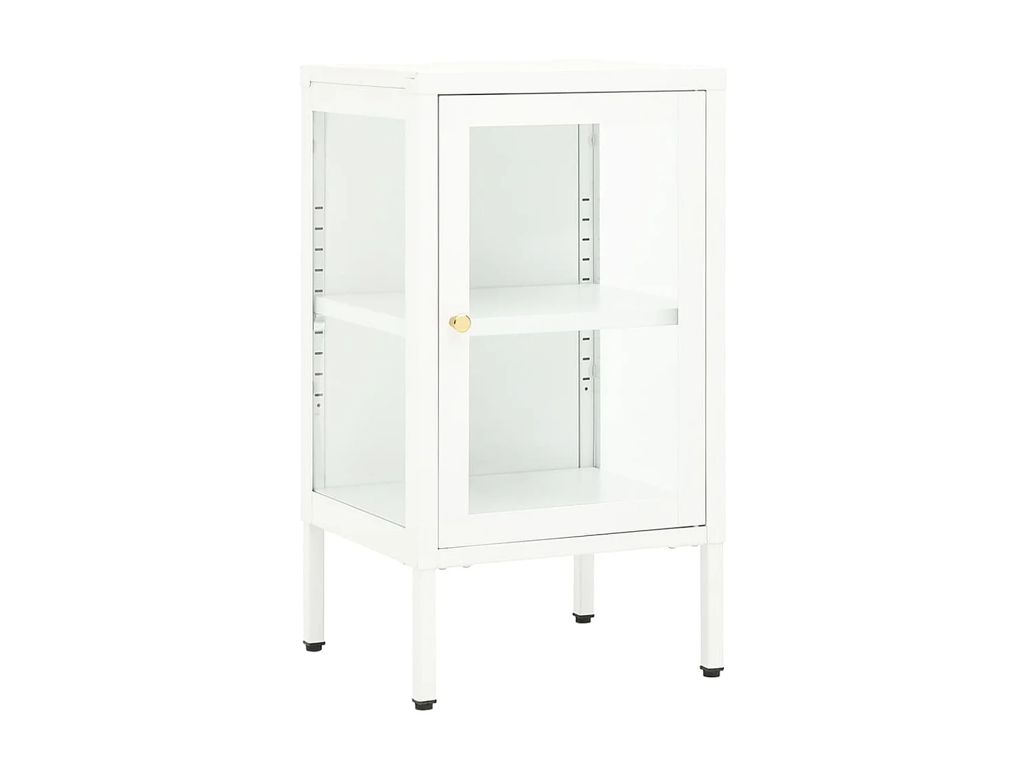 Sideboard Anrichte - 38x35x70 cm Metall und Glas -RM16038