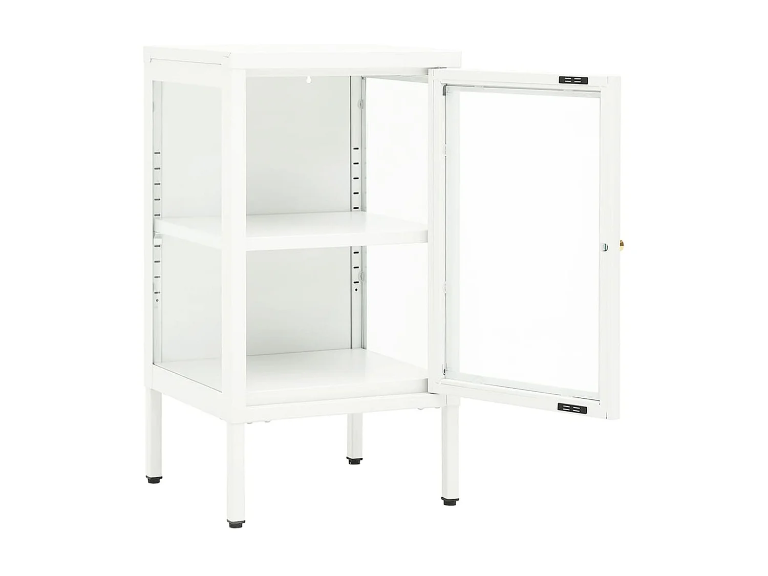 Sideboard Anrichte - 38x35x70 cm Metall und Glas -RM16038