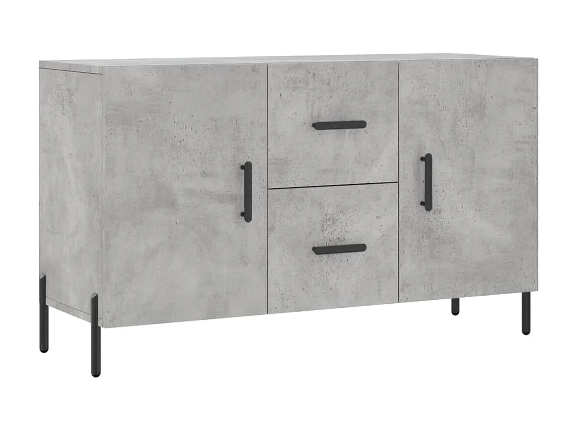 Sideboard Lowboard - Betongrau 100x36x60 cm Holzwerkstoff -RM47760